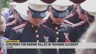 Ceremony for marine from Spartanburg Co. killed during training accident