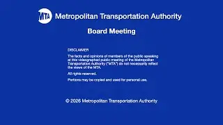 MTA Joint Committee & Board Meeting - 1/28/2026