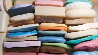 Leftover Soap Pieces Cutting 😋 🧼 #soapplates #soapcutting #drysoap