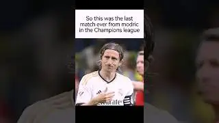 Luka Modric last Champions league match 😢😢 #realmadrid #lukamodric #modric #ucl #lastmatch #madrid