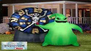 Gemmy 7 Ft Tall Oogie Boogie Wheel of Death Animated Halloween Inflatable