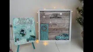 Dollar Tree Red Truck Christmas DIY // Christmas in July // 2 Projects