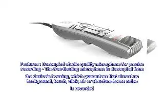 Philips SMP3700 SpeechMike Premium Touch Precision USB Microphone - Push Button Operation