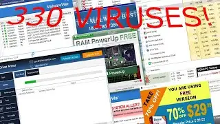 53 minutes of me trying to ruin a windows 10 install with 331 viruses