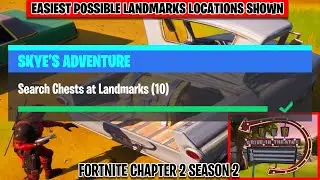 Search Chests at Landmarks - Skye's Adventure Week 8 Challenges Fortnite