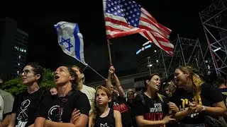 Israelis cheer Trump at Tel Aviv rally as they brace for the return of hostages