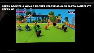 Steam Deck Fall Guys Ultimate Knockout & Rocket League SD Card 60FPS Gameplays Steam OS Free to Play