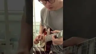 don't look back in anger solo - epiphone les paul 1950s herritage cherry burst (beginner practice)