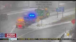 Multiple Crashes Reported In Massachusetts As Freezing Rain Continues, 1 Confirmed Fatality