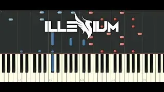 IllENIUM - FRACTURES (feat. Nevve)♫ ADVANCED PIANO♫ [SYNTHESIA ]
