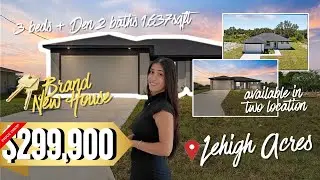 Modern New Construction in Lehigh Acres FL | 3 Bed + Den | Price Reduced