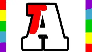Abc Tracing and colouring| Letter A tracing| Alphabet tracing for kids 