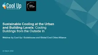 Sustainable Cooling at the Urban and Building Levels: Cooling Buildings from the Outside In