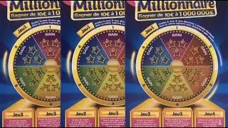 🍀 GRATTAGE DE 3 MILLIONNAIRES💰🤑
