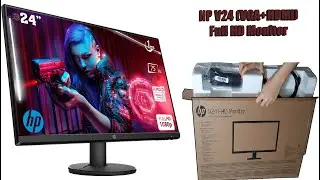 HP V24 Monitor unboxing & (Testing the screen with VALORANT & CALL OF DUTY WARZONE)