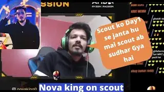 Nova king on scout || nova king on tx vs godl controversy || novaking on s8ul #bgmi #s8ul #godlike