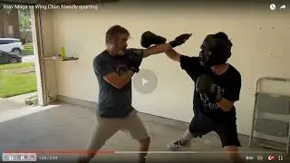 Krav Maga vs Wing Chun friendly sparring with commentary