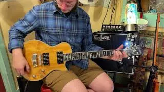 2010s Hagstrom Ultra Swede spalted maple electric guitar