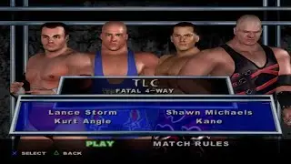 WWE SmackDown! Here Comes the Pain - Lance Storm,KurtAngle,ShawnMichaels,Kane (TLC)