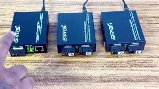 How to connect double port Sintech fiber media converter with 2port Rj45 output (42DEF)