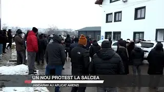 Un nou protest la Salcea. Jandarmii au aplicat amenzi