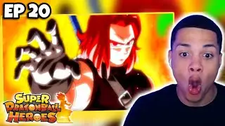 SSG TRUNKS VS DARK KING!! | Super Dragon Ball Heroes Episode 20 REACTION!