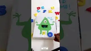 Make learning alphabets fun😍|Feed the alphabet monster activity for kids👹Letter learning activity✅