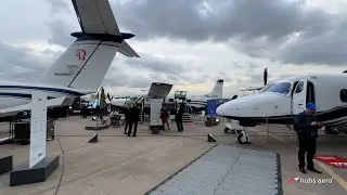 Textron exibe modelos da Beechcraft e da Cessna durante a LABACE 2025