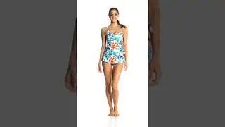 Ceeb Sea Coral Bandeau Sarong One Piece Swimsuit | SwimOutlet.com