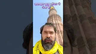 Qutub Minar Is Shorter Than Taj Mahal 😱 | India Facts #QutubMinar#TajMahal #shorts