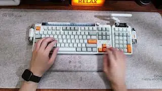 KeysMe Lunar01 Mechanical Keyboard Bundle (Lunar White - DoubleShot keycaps)KeysMe Red switches