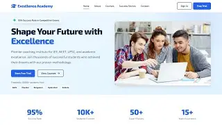 Excellence Academy &ndash; Best Coaching Institute Website Theme for JEE, NEET, UPSC
