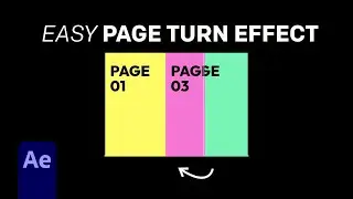 Flipping Book Animation in After Effects | Page Turn Effect