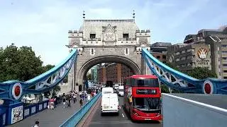 London Bus Ride | Tower Bridge to Aldgate Route 78 4K