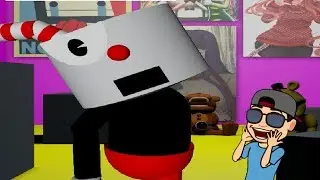 NORMAL AND HARD MODE | ONE NIGHT WITH CUPHEAD 2 | + EXTRAS | FNAF FAN GAME (PARODY/PARODIA) |