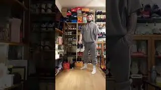 full Adidas grey with Yeezy 500 high Mist Stone YZY