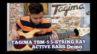 TAGIMA TBM-5 5-STRING RAY ACTIVE BASS Sample tone / Demo
