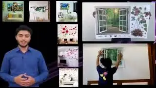 3D Wall Stickers in pakistan Removable Vinyl Black Flower Quote DIY 3D Wall Sticker wall Decoreation