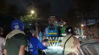 Driving along montalban Road