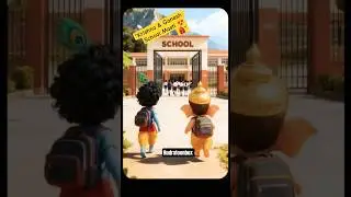 Bal Krishna & Ganesh Ready for School😇🎒Pyaari Masti Ke Pal😄📚 | Cute God Kids Video
