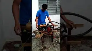 Homemade paramotor engine yamaha vr150