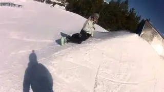 Bad Crash into Trees While Skiing