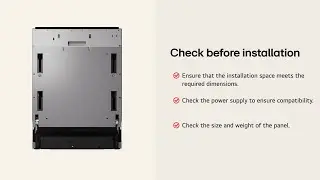 How to install the LG Built in Fixed&Sliding Dishwasher | Step-by-Step Guide