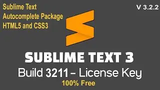HTML5 and CSS3 Autocomplete Package | HTML and CSS Autocomplete Package for Sublime Text 3