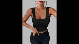 Square Neck Tank Tops for Women &ndash; Slim Fit Sleeveless