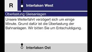 BLS Überlastung der Gleisanlagen D F E