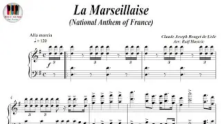 La Marseillaise, National Anthem of France, Piano Sheet Music