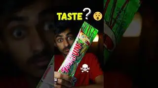 Trying Sourpunk Candy 😵 Sour Punk Candy Stick Apple Flavour #candy #shorts #viral