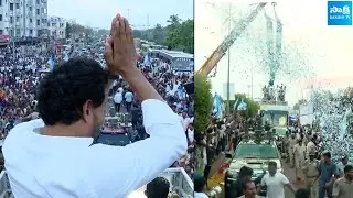 CM YS Jagan Road Show Visuals At Guntur | Memantha Siddham |@SakshiTVLIVE
