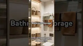 Bathroom Storage Ideas That Actually Fit #SmallSpace #HomeHacks